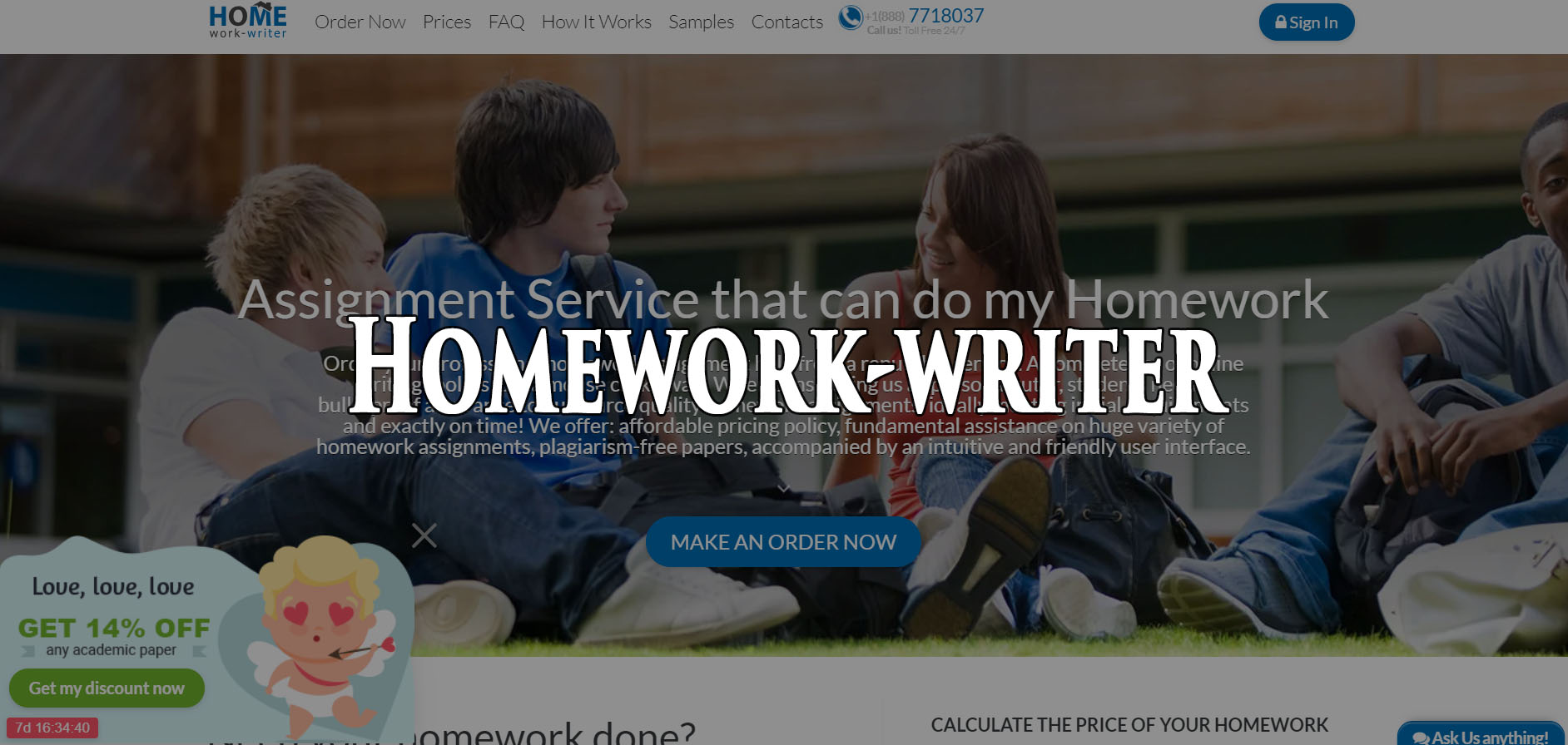 homework writer online